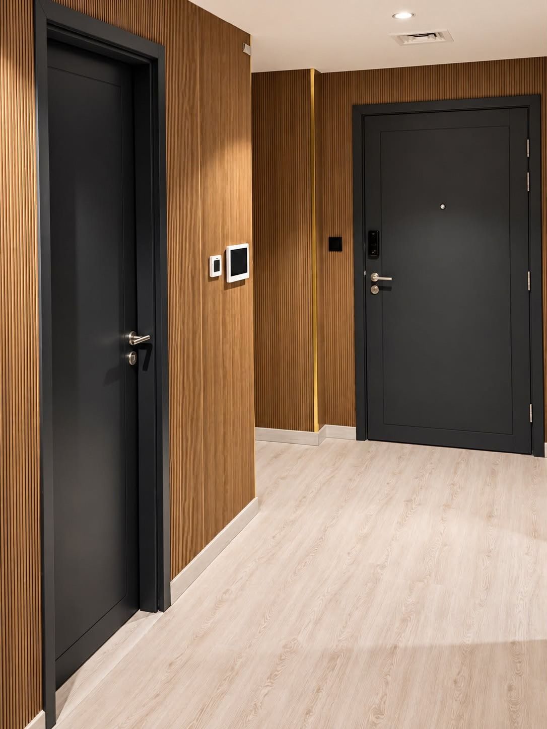 Wrapped cabinets and doors